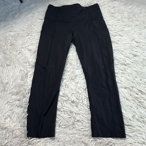 Lululemon Fast and Free Crop II 19" *Non-Reflective Cool Black